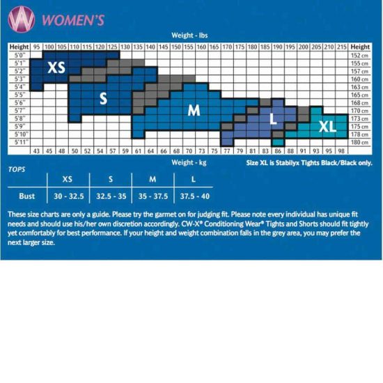 Cw X Size Chart