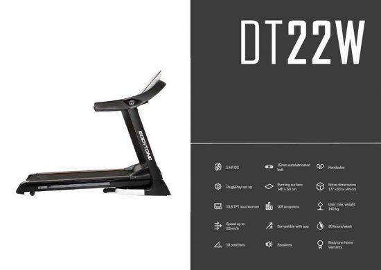 Bodytone DT22W Treadmill Avarin Running and Triathlon