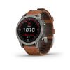 Sapphire Solar-Titanium/Chestnut Leather