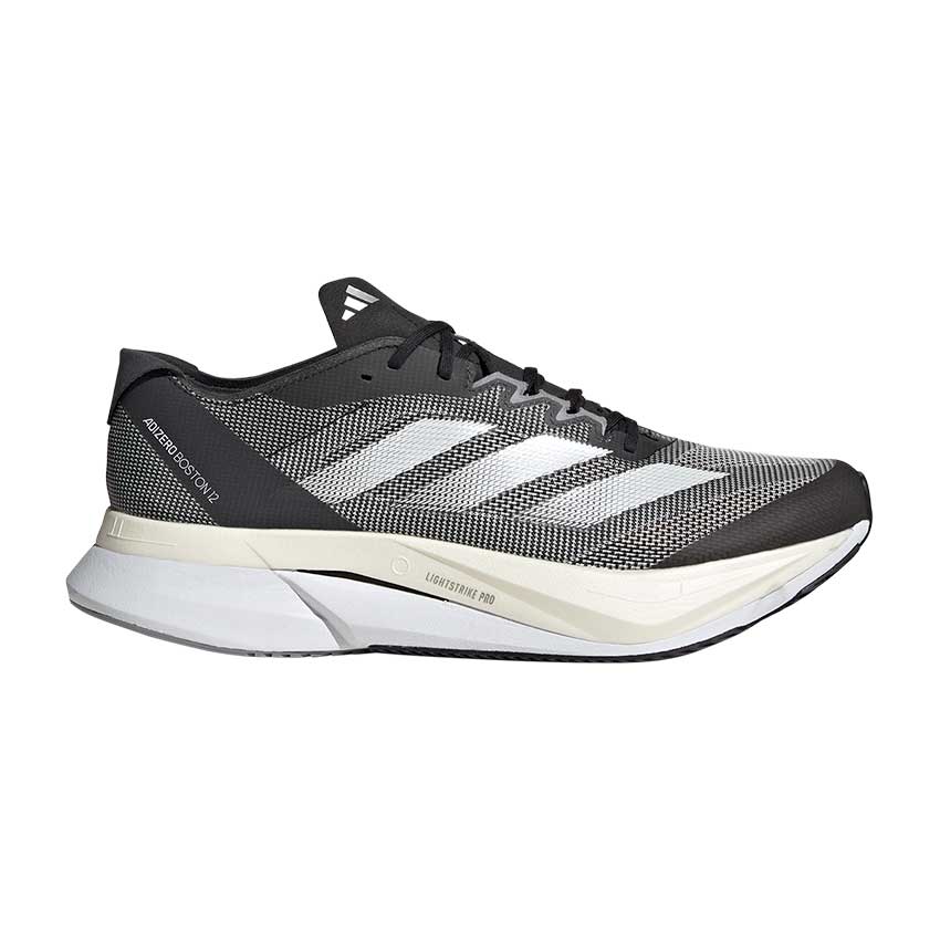 adidas Adizero Boston 12 Men Cblack Ftwwht Carbon Avarin Running and Triathlon